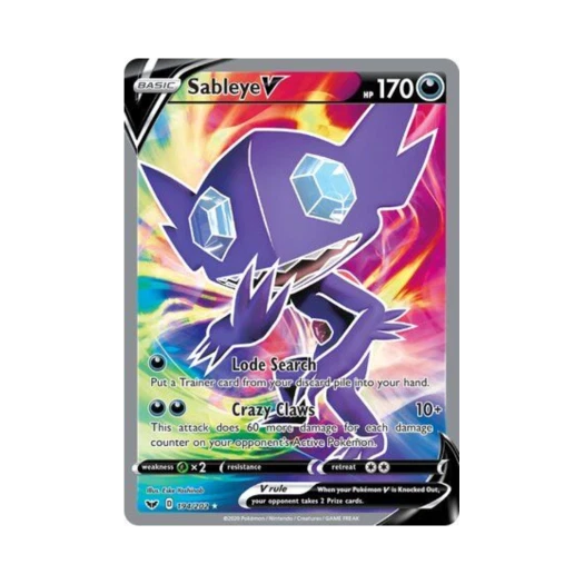 포켓몬 TCG 깜까미 V RU 소드 & 실드 (영문판)