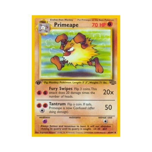 Pokemon TCG Primeape U Jungle (English Ver.)