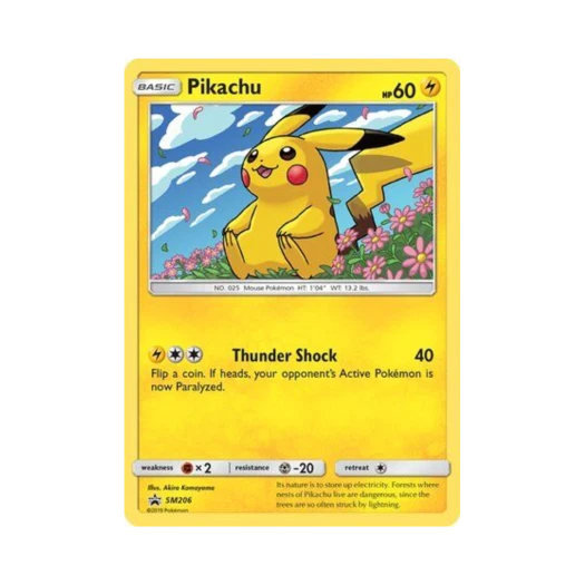 포켓몬 TCG 피카츄 P 썬 & 문 프로모카드 (영문판)