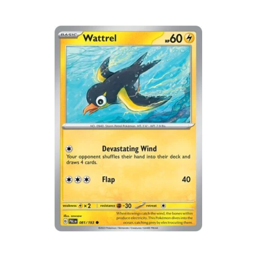 Pokemon TCG Wattrel C Paldea Evolved (English Ver.)