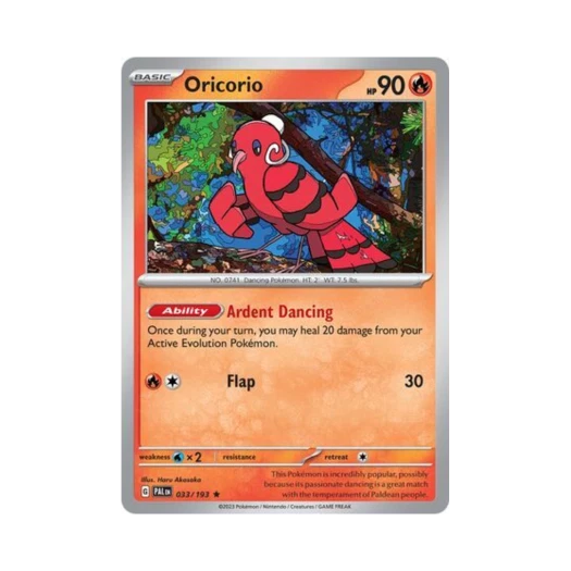 포켓몬 TCG 춤추새 R 팔데아 이볼브드 (영문판)