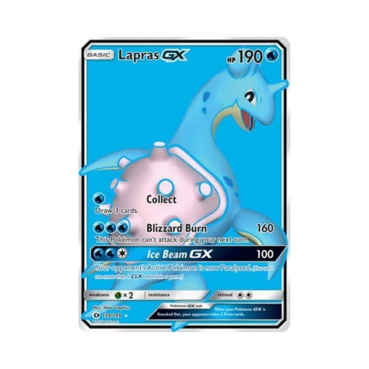포켓몬 TCG 라프라스 GX RU 썬 & 문 (영문판)