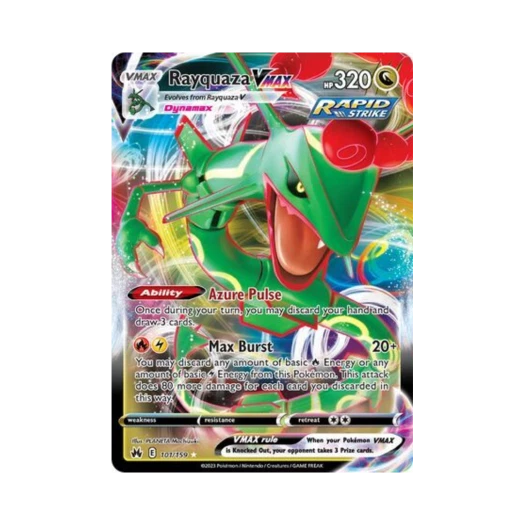 포켓몬 TCG 레쿠쟈 VMAX R 크라운 제니스 (영문판)