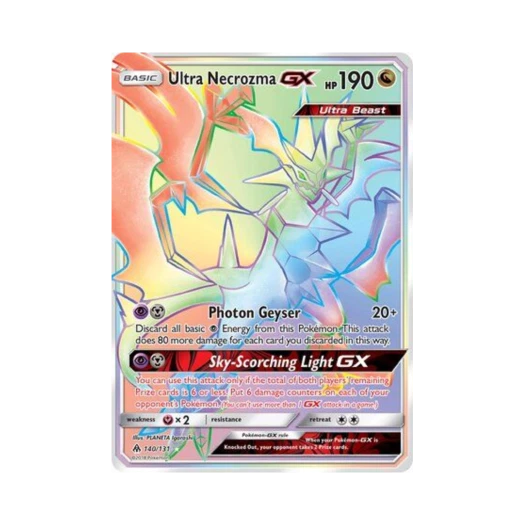 포켓몬 TCG 울트라 네크로즈마 GX RR 포비든 라이트 (영문판)