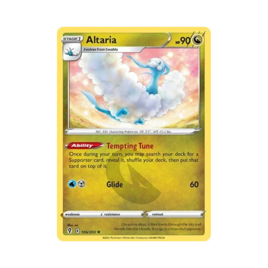 Pokemon TCG Altaria R Evolving Skies (English Ver.)