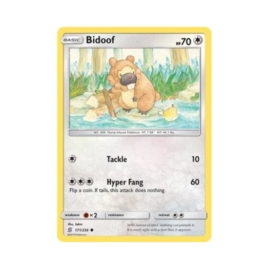 포켓몬 TCG 비버니 C 유니파이드 마인즈 (영문판)