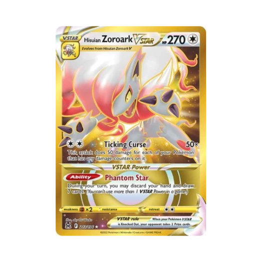 Pokemon TCG Hisuian Zoroark VSTAR RS Lost Origin (English Ver.)