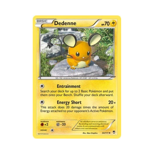 포켓몬 TCG 데덴네 U 퓨리어스 피스트 (영문판)