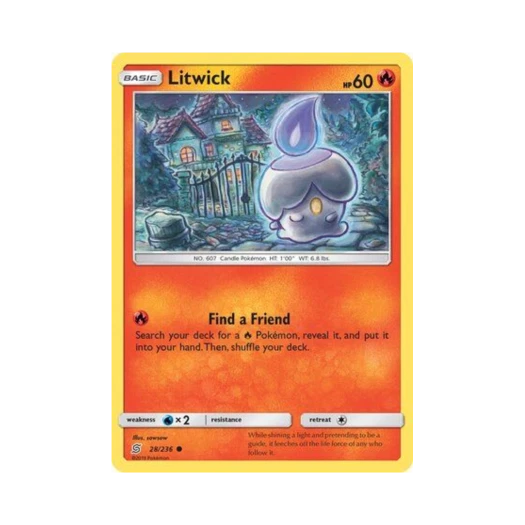 Pokemon TCG Litwick C Unified Minds (English Ver.)