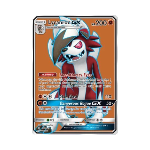 Pokemon TCG Lycanroc GX RU Guardians Rising (English Ver.)