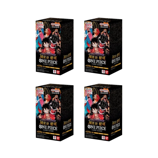 원피스 TCG OPK-09 부스터 팩 새로운 황제 4 박스 (96팩/한글판)