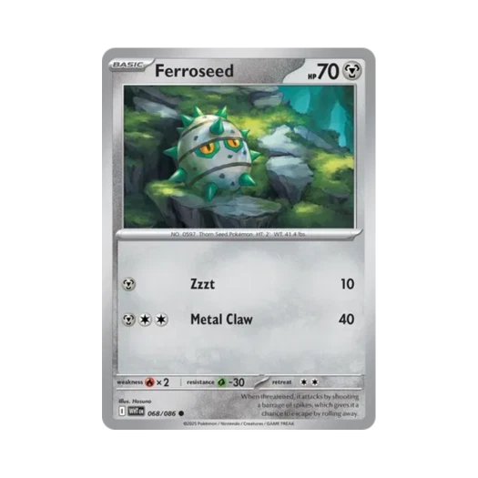 Pokemon TCG Ferroseed C White Flare (English Ver.)