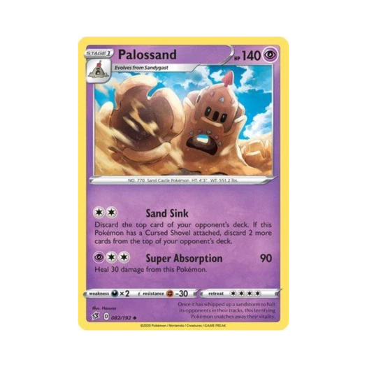 Pokemon TCG Palossand U Rebel Clash (English Ver.)