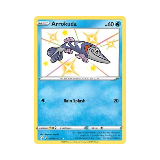 Pokemon TCG Arrokuda RS Shining Fates (English Ver.)