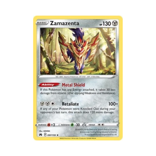 포켓몬 TCG 자마젠타 R 크라운 제니스 (영문판)