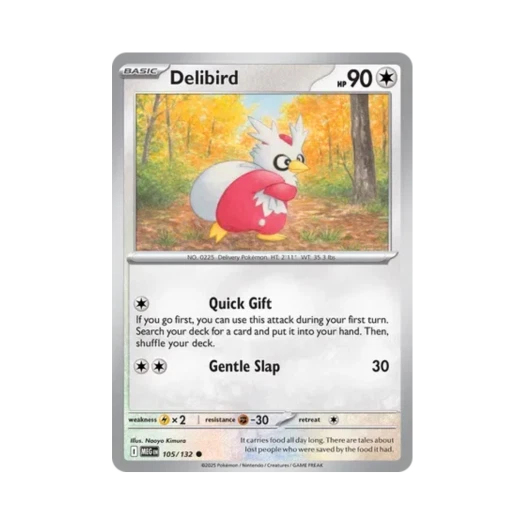 Pokemon TCG Delibird C Mega Evolution (English Ver.)