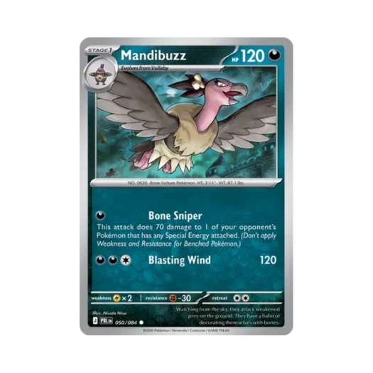 Pokemon TCG Mandibuzz C Pitch Black (English Ver.)