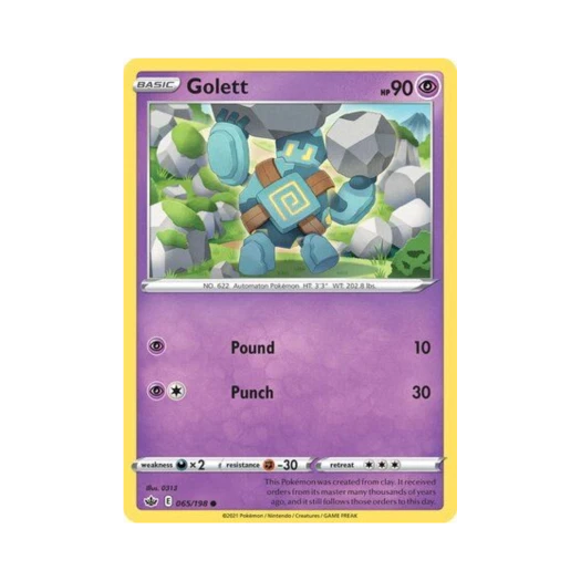 포켓몬 TCG 골비람 C 칠링 레인 (영문판)