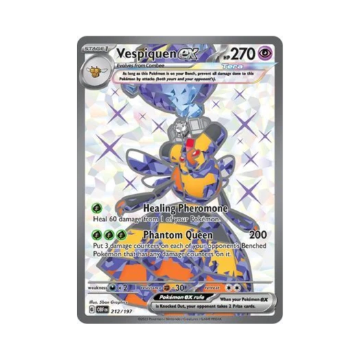 포켓몬 TCG 비퀸 ex UR 옵시디언 플레임즈 (영문판)