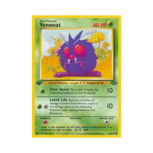 Pokemon TCG Venonat C Jungle (English Ver.)