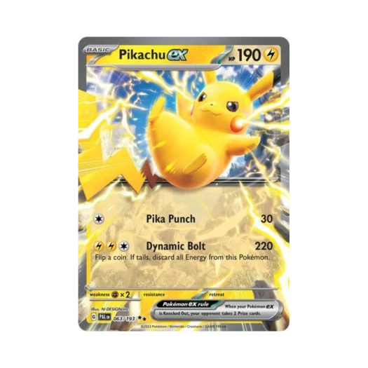 포켓몬 TCG 피카츄 ex DR 팔데아 이볼브드 (영문판)