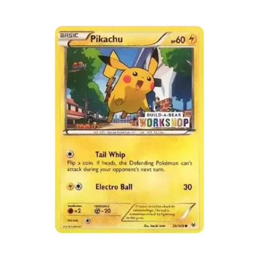 포켓몬 TCG 피카츄 C 빌드어베어 워크숍 한정 프로모 카드 (영문판)