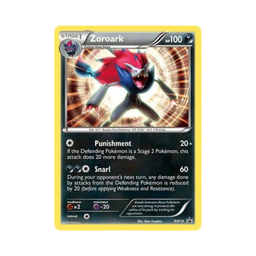 Pokemon TCG Zoroark Jumbo P Black & White Promos (English Ver.)