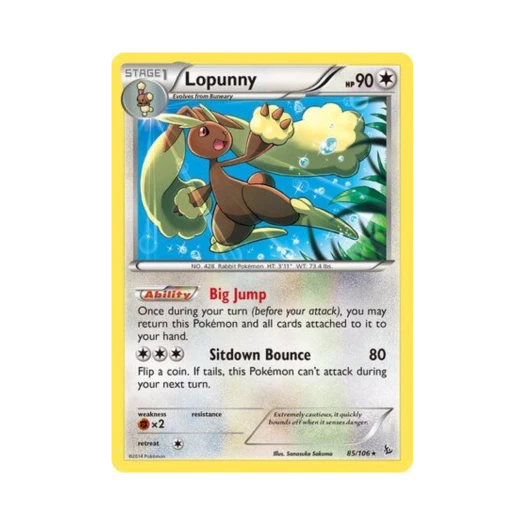 Pokemon TCG Lopunny R Flashfire (English Ver.)