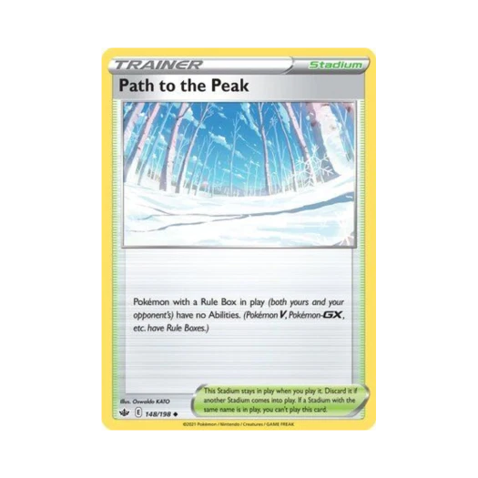 포켓몬 TCG 정상으로 가는 눈길 U 칠링 레인 (영문판)