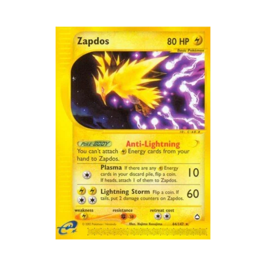 포켓몬 TCG 썬더 R 아쿠아폴리스 (영문판)