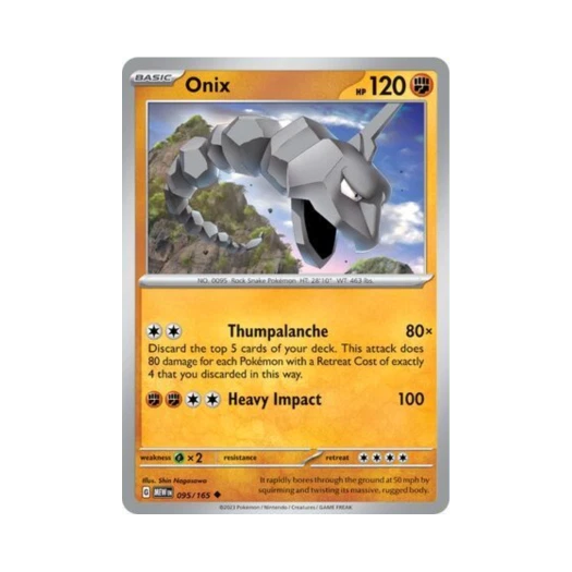 Pokemon TCG Onix U Scarlet & Violet 151 (English Ver.)