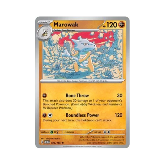 Pokemon TCG Marowak R Scarlet & Violet 151 (English Ver.)
