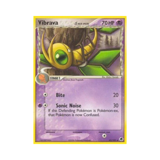포켓몬 TCG 비브라바 U EX 드래곤 프론티어스 (영문판)