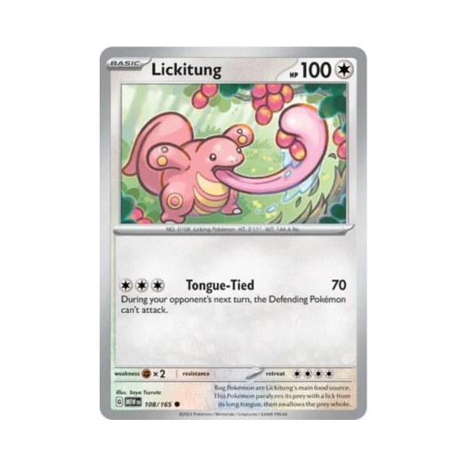 Pokemon TCG Lickitung C Scarlet & Violet 151 (English Ver.)