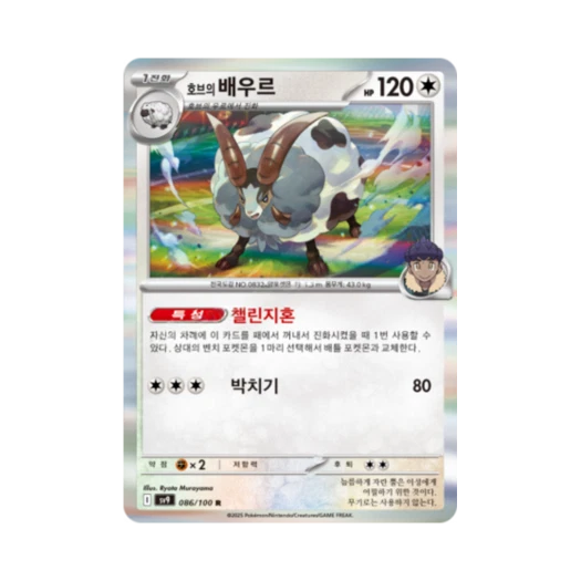 포켓몬 TCG 호브의 배우르 R 배틀파트너즈 (한글판)