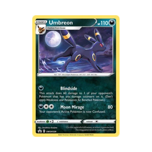 포켓몬 TCG 블래키 P 소드 & 실드 프로모카드 (영문판)
