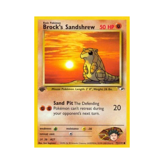 포켓몬 TCG 웅의 모래두지 C 짐 히어로즈 (영문판)