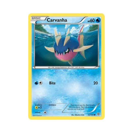 Pokemon TCG Carvanha C Plasma Storm (English Ver.)
