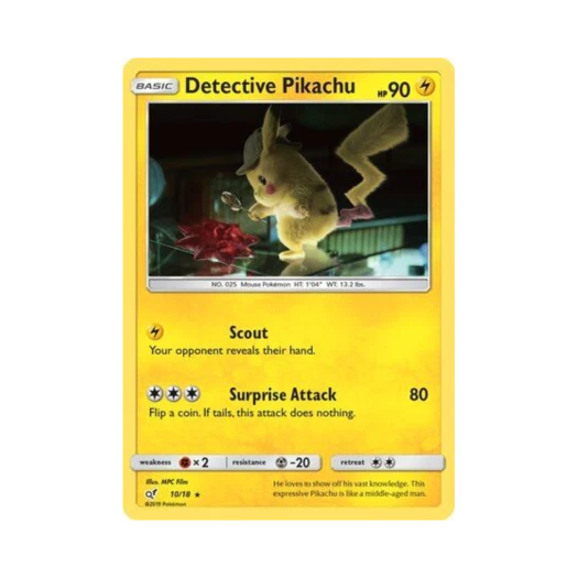 Pokemon TCG Detective Pikachu R Detective Pikachu (English Ver.)