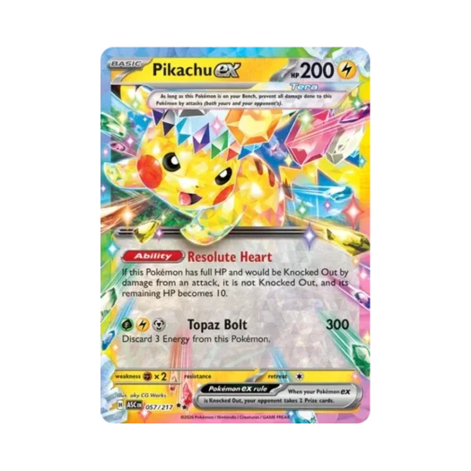 Pokemon TCG Pikachu ex DR Mega Evolution Ascended Heroes (English Ver.)