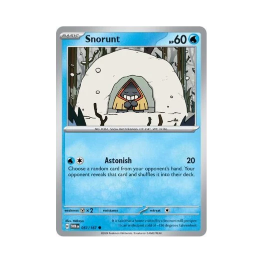 Pokemon TCG Snorunt C Twilight Masquerade (English Ver.)