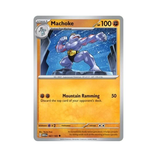 Pokemon TCG Machoke U Scarlet & Violet 151 (English Ver.)