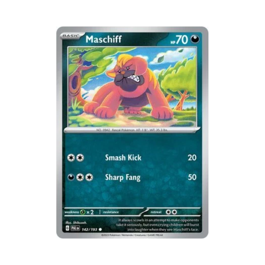 Pokemon TCG Maschiff C Paldea Evolved (English Ver.)