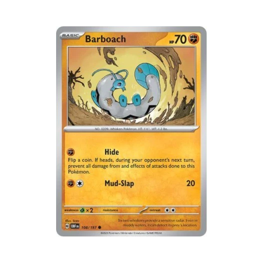포켓몬 TCG 미꾸리 C 옵시디언 플레임즈 (영문판) 카드 이미지