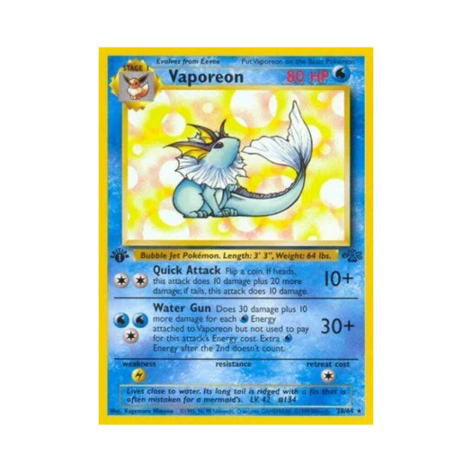 Pokemon TCG Vaporeon R Jungle (English Ver.)
