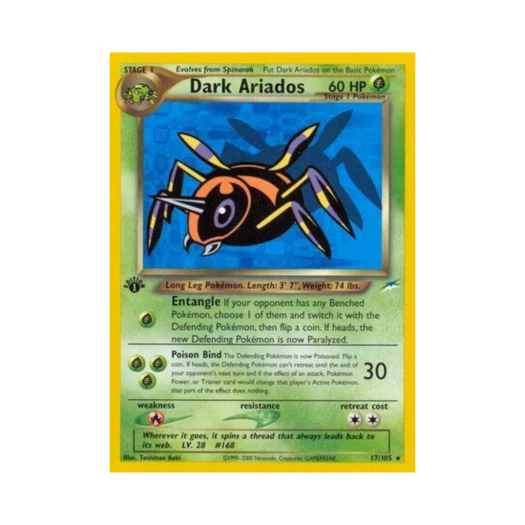 포켓몬 TCG 다크 아리아도스 R 네오 데스티니 (영문판)