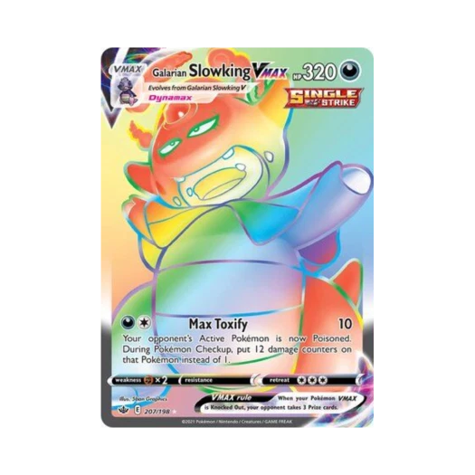 포켓몬 TCG 가라르 야도킹 VMAX RR 칠링 레인 (영문판)