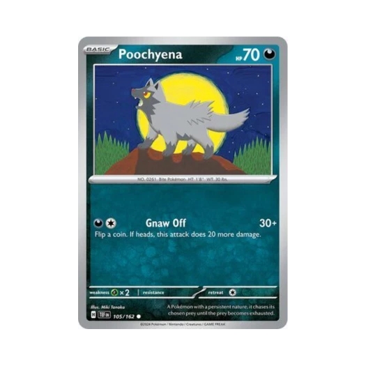 Pokemon TCG Poochyena C Temporal Forces (English Ver.)