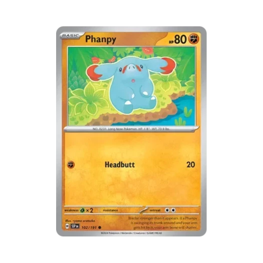 Pokemon TCG Phanpy C Surging Sparks (English Ver.)