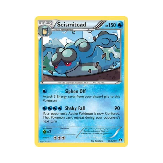 Pokemon TCG Seismitoad R BREAKpoint (English Ver.)